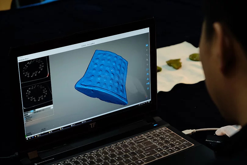 Datos 3D de las reliquias de jade escaneadas Datos 3D de las reliquias de jade escaneadas