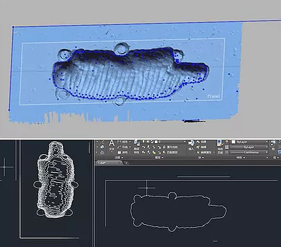 Modelo 3D del escaneo