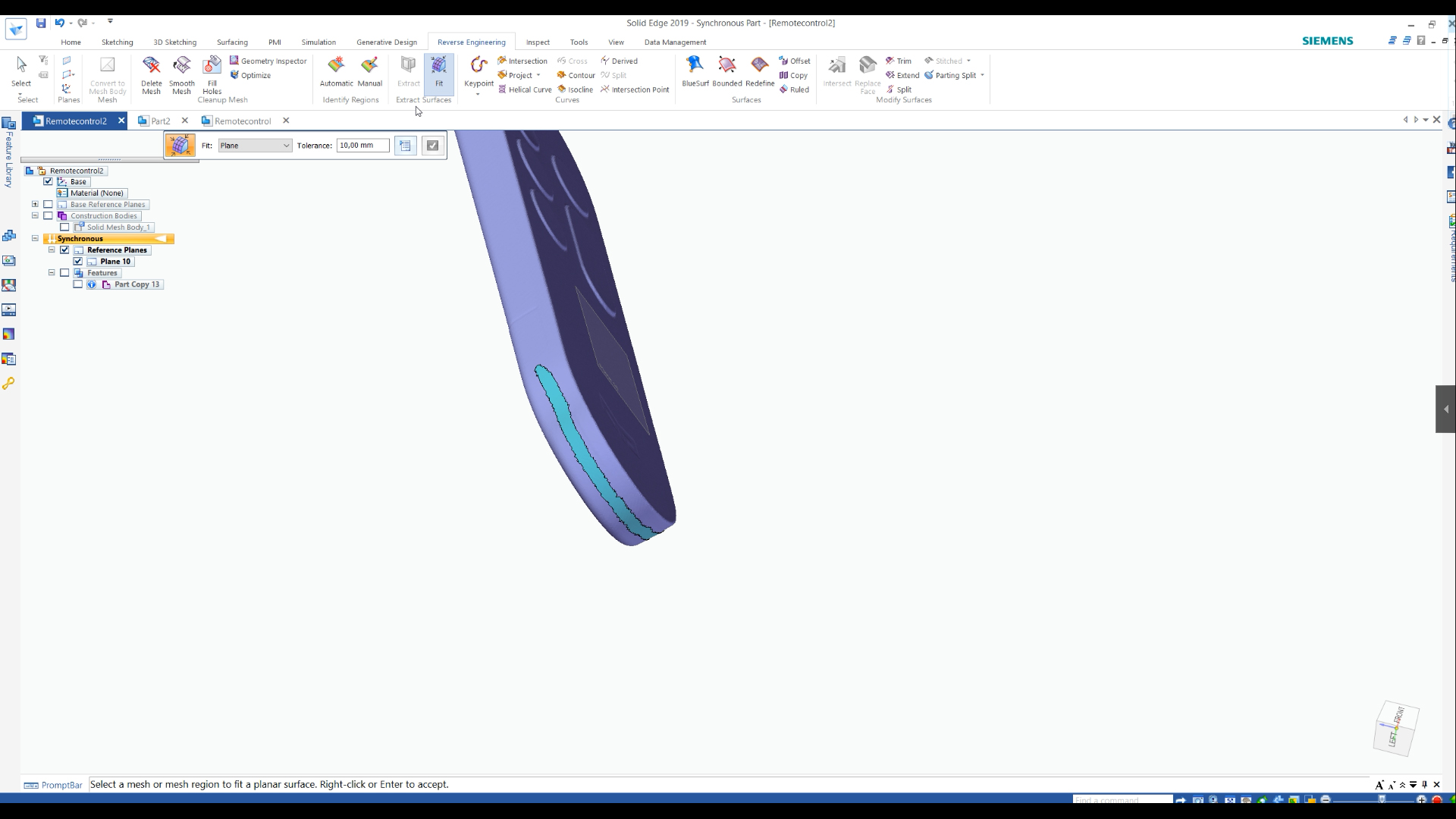 Solid Edge reverse engineering