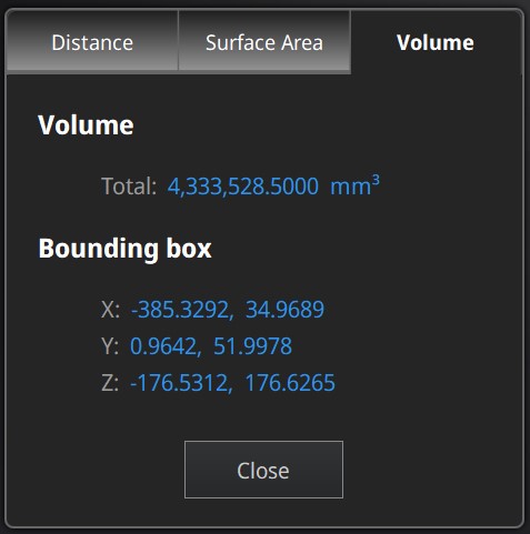Measuring Function; Volume Option