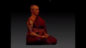 3D Scan Thai Monk for Better Spreading Buddhist Culture