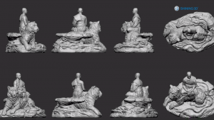 3D Scan Thai Monk for Better Spreading Buddhist Culture