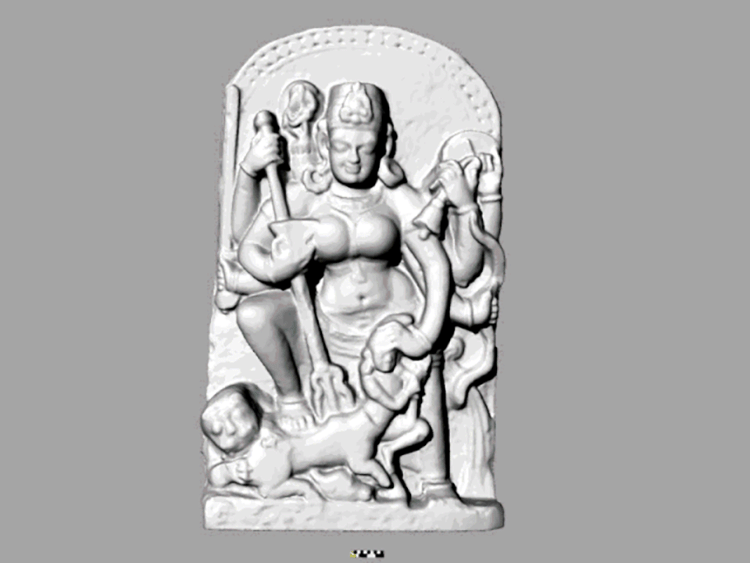 3D sculpture: votive temple sculpture from Ranihat