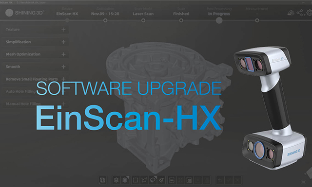 EinScan-HX software upgrade