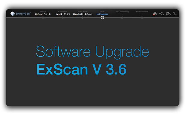 Software Upgrade ExScan V3.6