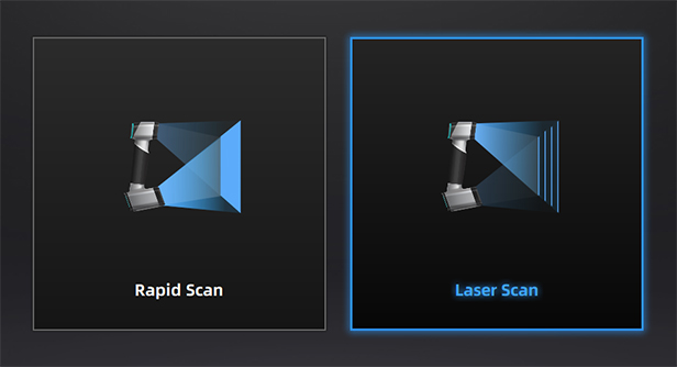 2 scan modes for different applications