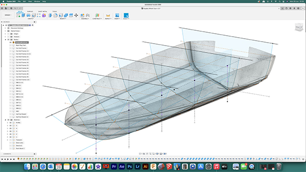 Creación de secciones transversales igualmente espaciadas en Fusion 360 Creación de secciones transversales igualmente espaciadas en Fusion 360