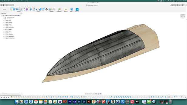 Skinning the mould in Fusion 360