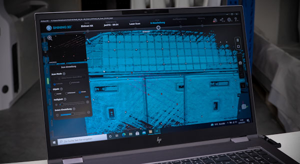 scan data of the EinScan HX