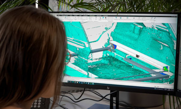 CAD design of 3D scanned data