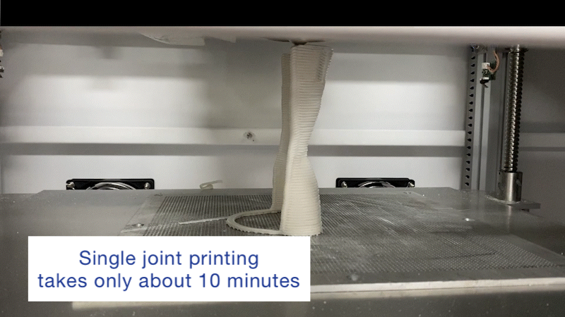 Printing of the wrist joint support