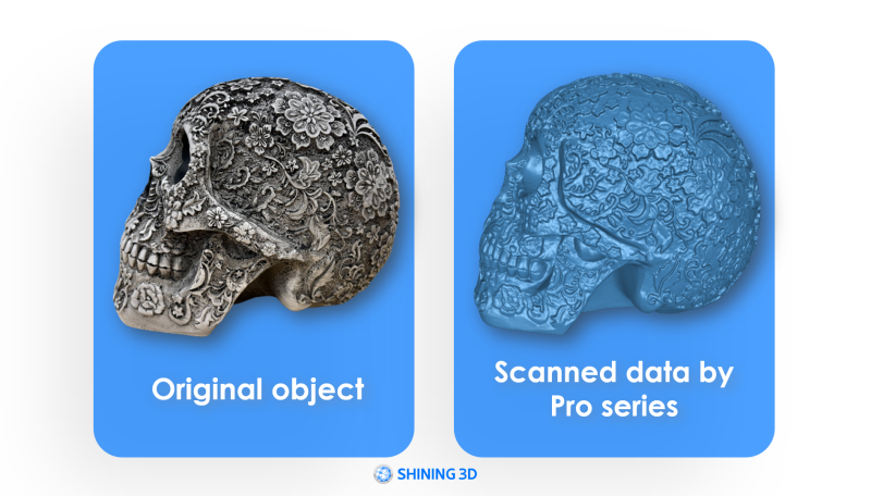 Défis de numérisation 3D : objet très détaillé et scanné avec le EinScan Pro