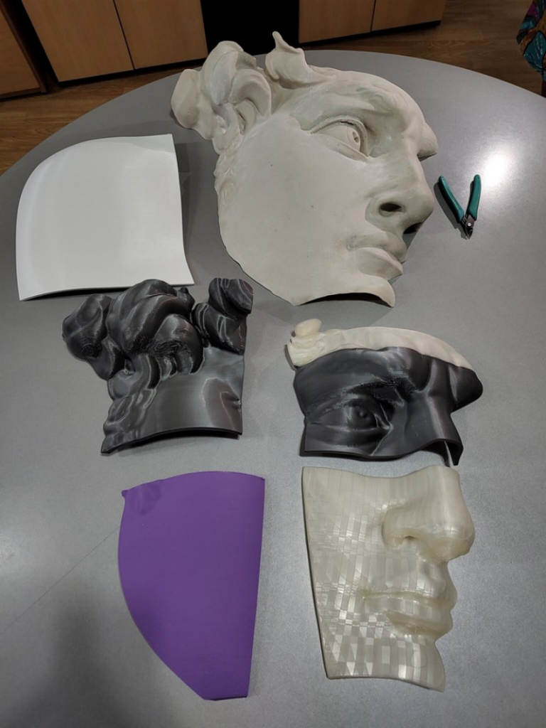 Quelques unes des pièces imprimées en 3D