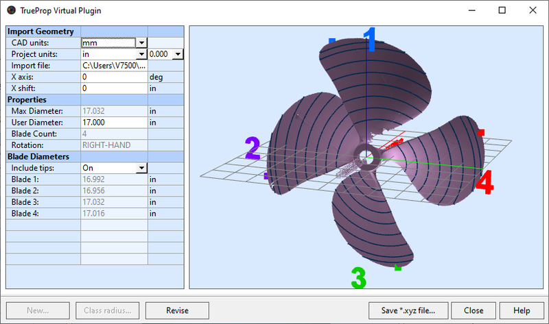 The resulting 3D scan is post-processed using TrueProp's Virtual Plugin to mimic the process used by the pitchometer.